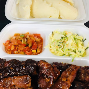Ribs, Coleslaw, Pap & Chakalaka