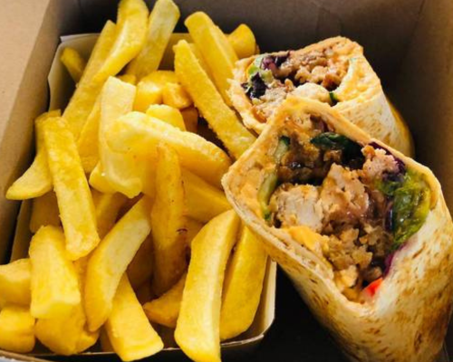 2 Wrap & Fries